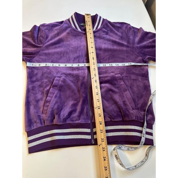 Kate & Mallory Women’s Velour Tracksuit Bomber Jacket and Track Pants size XL - Picture 2 of 5